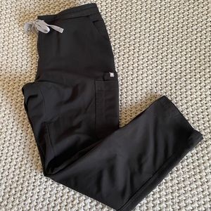 FIGS Yola scrub pant black